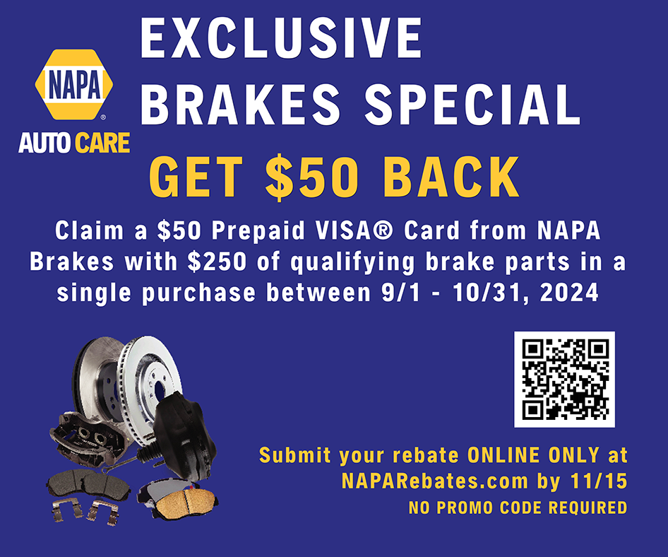 NAPA Brakes Rebate