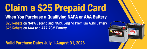 Battery offer NAPA
